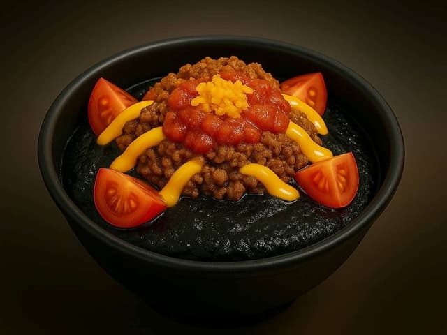 黒い衝撃!!ブラックタコライス