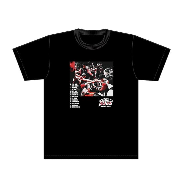 ONE RISE ALL IN スローガンTシャツ