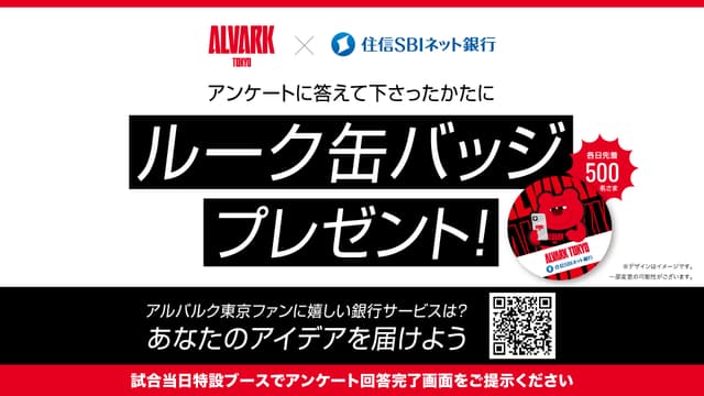 住信SBIネット銀行 アンケートへの回答で 非売品ルーク缶バッジプレゼント!