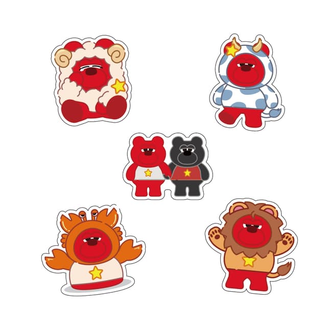 【ブラインド】星座ルークダイカットステッカー