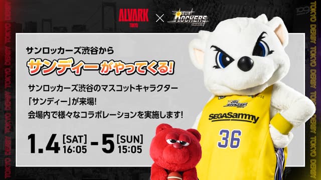 サンロッカーズ渋谷から「サンディー」がやってくる!