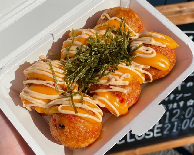 PoluPataキッチン「明太マヨチーズたこ焼き」