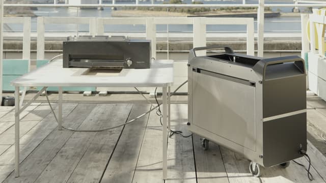 水素グリラーでマシュマロ焼き体験