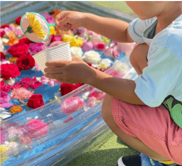 ロスフラワーでお花すくい