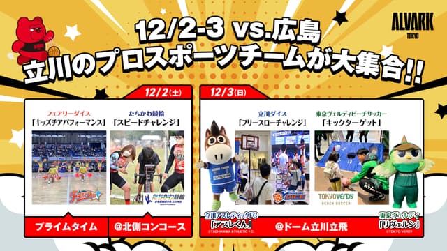 立川のプロスポーツチームが大集合!